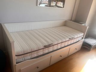 Cama nido IKEA Hemnes 3 cajones + 2 colchones