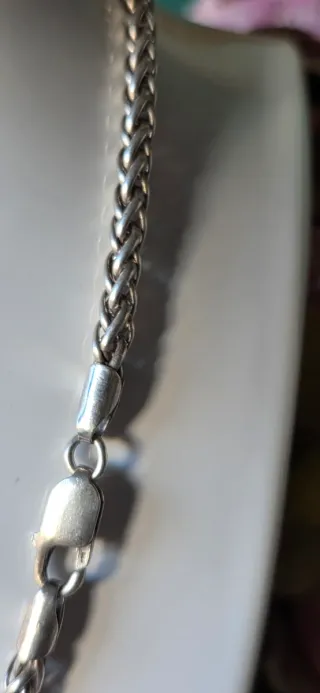 Cadena Plata Ley Vintage