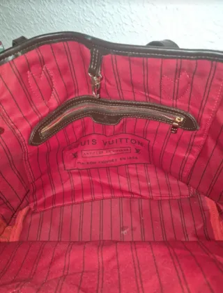 Bolso Louis Vuitton Damier Ebene con neceser