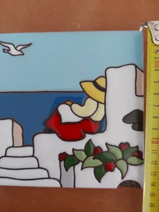 Azulejo decorativo esmaltado