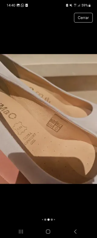 Zapatos Mimao Beige Tacón Bloque