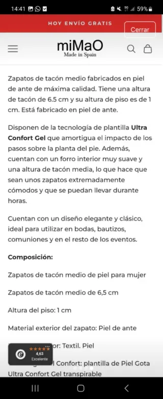 Zapatos Mimao Beige Tacón Bloque