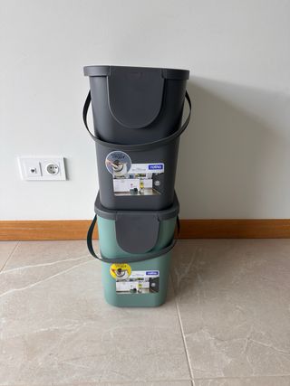 2 Cubos de reciclaje Rotho