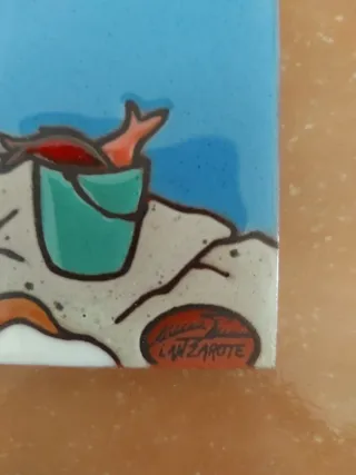 Azulejo decorativo esmaltado