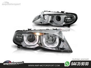 FAROS DELANTEROS OJOS DE ANGEL 3D U PARA BMW SERIE 3 E46 / BERLINA / TOURING