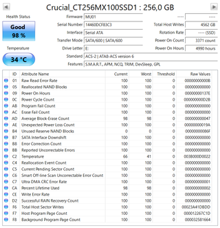 SSD Crucial MX100 256GB