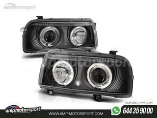 FAROS DELANTEROS OJOS DE ANGEL PARA VOLKSWAGEN VENTO