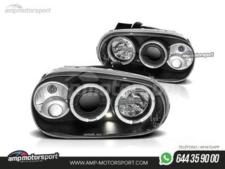 FAROS DELANTEROS OJOS DE ANGEL PARA VOLKSWAGEN GOLF MK4