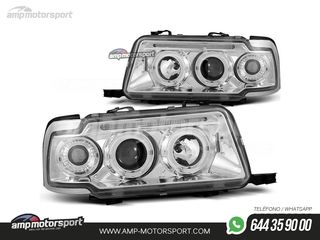 FAROS DELANTEROS OJOS DE ANGEL PARA AUDI 80