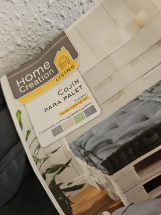 2 Cojín para palet gris