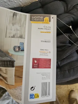 2 Cojín para palet gris