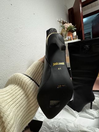 Botas altas Just Cavalli negras