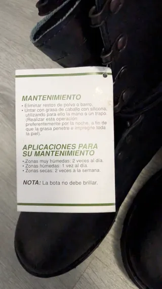 Bota militar Vidal Negra