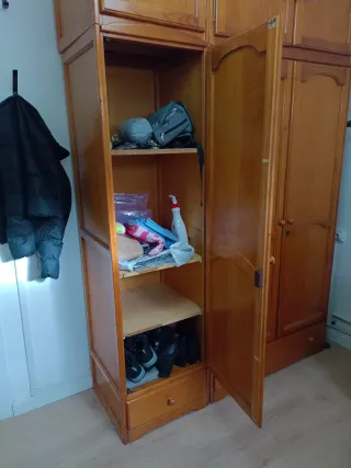 Armario de pino 4 cuerpos