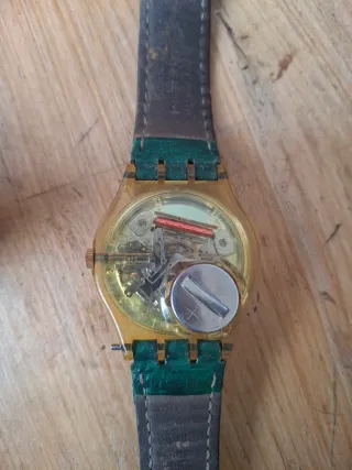 Orologio Swatch Uomo Oro e Verde