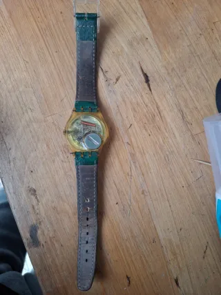 Orologio Swatch Uomo Oro e Verde