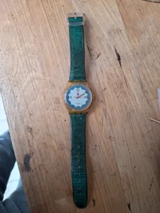 Orologio Swatch Uomo Oro e Verde