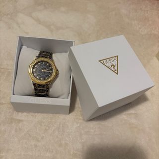 Reloj Guess Negro Bicolor Dorado Mujer. Original