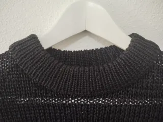 Suéter Zara Negro Semitransparente