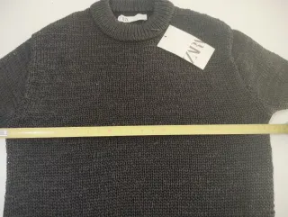 Suéter Zara Negro Semitransparente