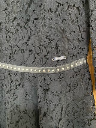 Vestido Guess Negro Encaje.