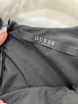 Vestido Guess Negro Encaje.