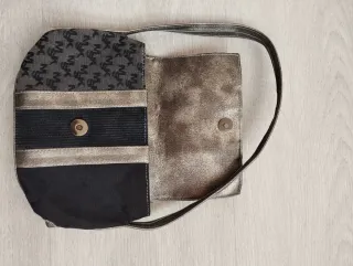 Bolso Misako Negro y Plateado
