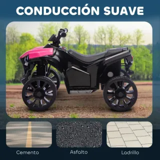 Quad infantil rosa