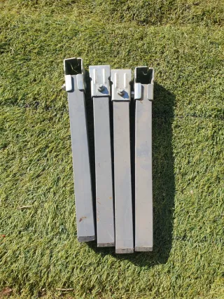 Patas de somier metálicas grises