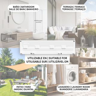 Cuncial TZ-S-4 | Tendedero Automático de Pared 4 C