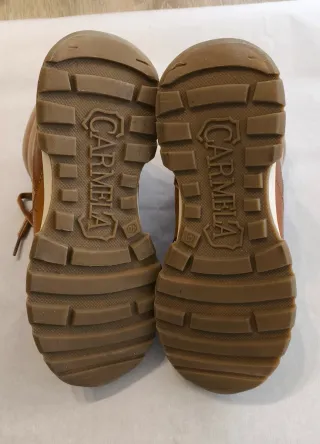 Botines deportivos Carmela piel marrón y beige T40