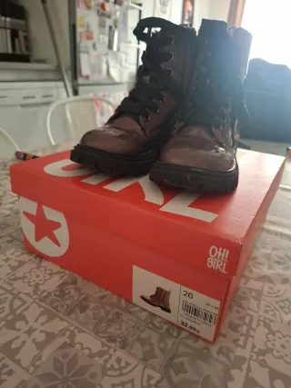 Botas niña metalizadas T26
