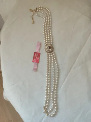 Collar de perlas Majorica multicapa