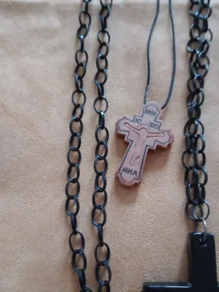 Lote bisutería cruces y pendientes