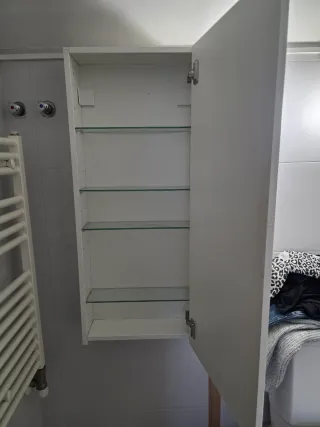 Armario baño colgante blanco brillo Ikea Godmorgon