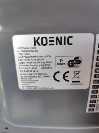Horno Microondas KOENIC