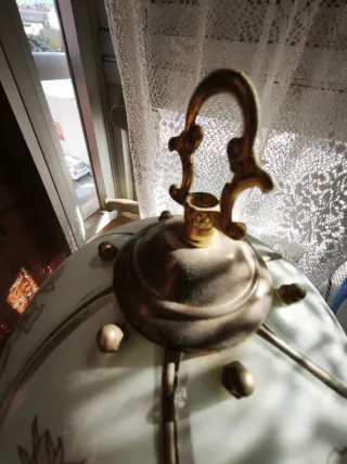 Lámpara de mesa vintage floral