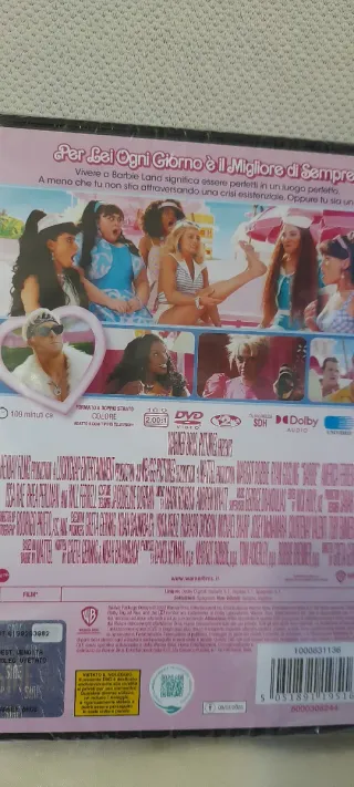 Barbie Il Film DVD Warner Bros 2023