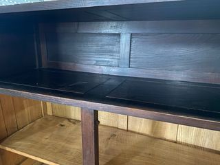 Mueble Farmacéutico Antiguo Madera y Cristal