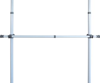 WENKO Barra para ropa HERKULES 2 piezas - Juego de