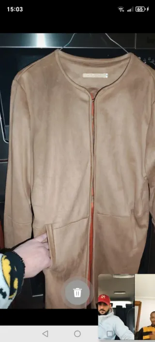 Chaqueta gabardina ante sin estrenar