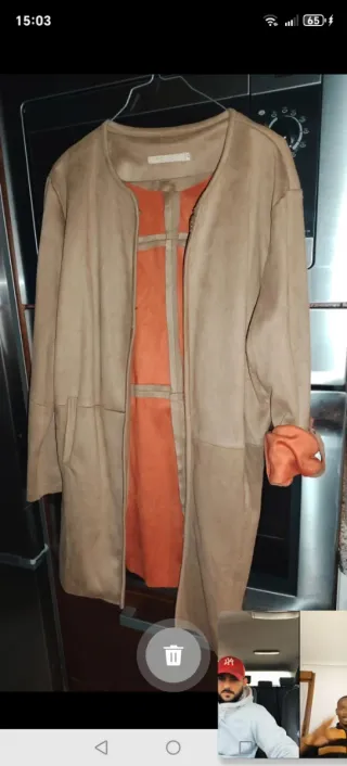 Chaqueta gabardina ante sin estrenar