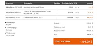 Cinta de correr Reebok SL8.0