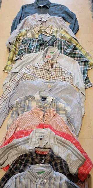 Confezione da 12 camicie a maniche lunghe per bambini