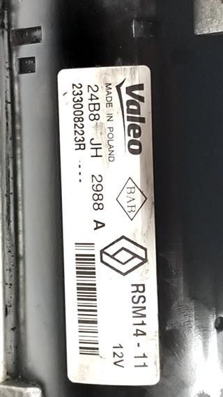 MOTOR ARRANQUE DACIA DUSTER