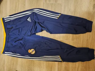 Pantalón Adidas Real Madrid Azul y Dorado