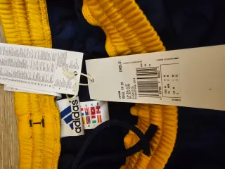 Pantalón Adidas Real Madrid Azul y Dorado
