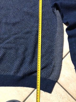 Maglione vintage Y2K blu/grigio taglia XL