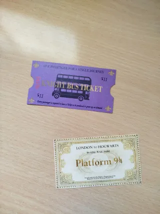 Billetes Harry Potter: Knight Bus y Andén 9 3/4