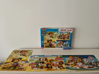 Puzzle Avengers 104 piezas y patrulla canina 3x48